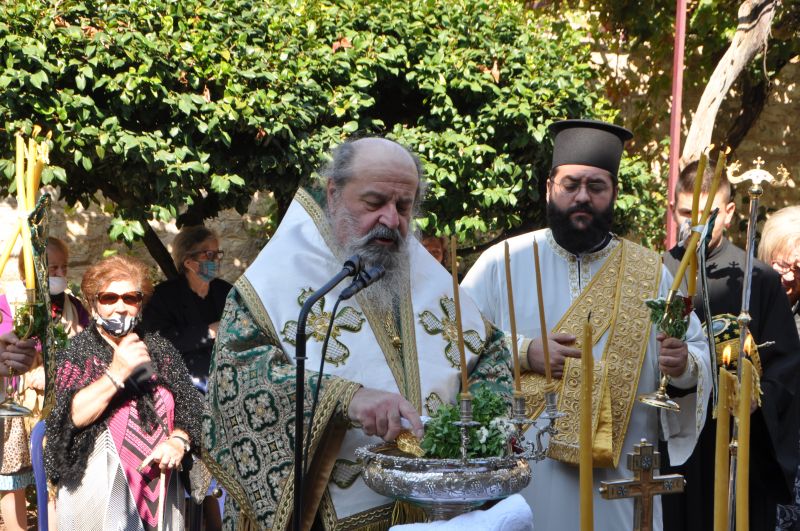 Ἡ Ἑορτή τῆς Ὑψώσεως τοῦ Τιμίου Σταυροῦ στήν Ἱερά Μονή Εἰκοσιφοινίσσης -2021